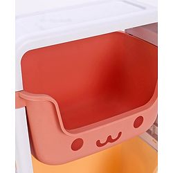 Babyhug 3 Layer Multipurpose Storage Rack - Sky Blue Yellow Red