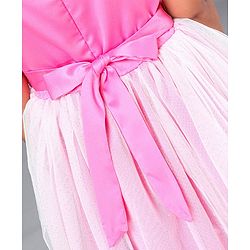 Babyhug Singlet Frock Floral Corsage - Pink