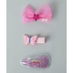 Babyhug Hair Clips Pack of 3 - Multicolour