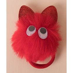 Babyhug Hair Rubber Band with Ear & Eyes Applique - Red