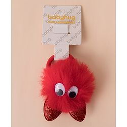 Babyhug Hair Rubber Band with Ear & Eyes Applique - Red