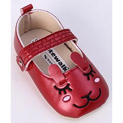 Cute Walk by Babyhug Booties - Maroon