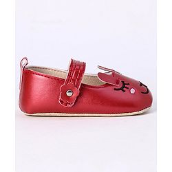 Cute Walk by Babyhug Booties - Maroon
