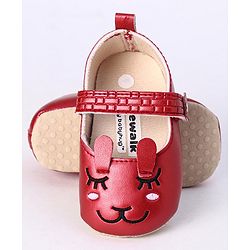 Cute Walk by Babyhug Booties - Maroon