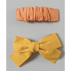 Babyhug Bow & Butterfly Hair Clips Pack of 2 - Yellow