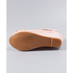 Cute Walk by Babyhug Party Wear Belly Shoes Bow Appliques - Pink
