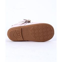 Cute Walk by Babyhug Party Wear Belly Shoes Studded Detailing - Pink