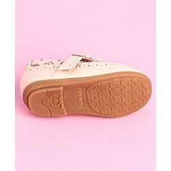 Cute Walk by Babyhug Party Wear Belly Shoes Studded Detailing - Pink