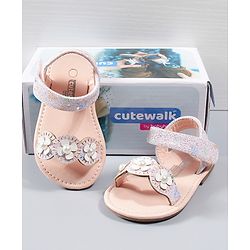 Cute Walk by Babyhug Sandals - Pink