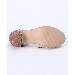 Cute Walk by Babyhug Party Wear Belly Shoes Studded Detailing - Pink