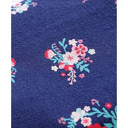 Babyhug Full Length Leggings Floral Print - Navy