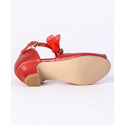 Cute Walk by Babyhug  Peeptoes Sandals - Red