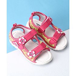 Cute Walk by Babyhug Sandals With Dual Velcro Closure - Fuchsia