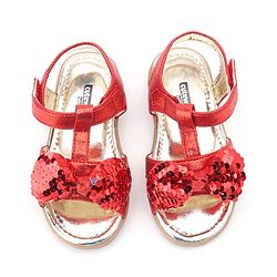 Cute Walk by Babyhug Sandals Girl RED 30
