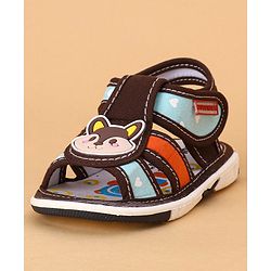 Cute Walk by Babyhug Sandals Animal Patch - Brown