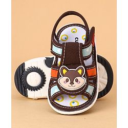 Cute Walk by Babyhug Sandals Animal Patch - Brown