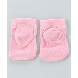 Cute Walk By Babyhug Antibacterial Ankle Length Socks Set of 5 - Pink White