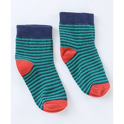 Cute Walk by Babyhug Ankle Length Antibacterial Socks Dino Design Pack of 5 - Multicolor