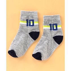 Cute Walk by Babyhug Ankle Length Antibacterial Socks Football Design Pack of 5 - Multicolor