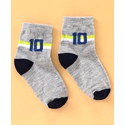 Cute Walk by Babyhug Ankle Length Antibacterial Socks Football Design Pack of 5 - Multicolor