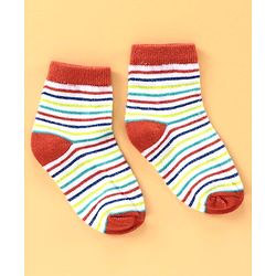 Cute Walk by Babyhug Ankle Length Antibacterial Socks Football Design Pack of 5 - Multicolor