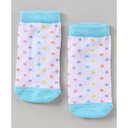 Cutewalk By Babyhug Multi Print Anti Bacterial Ankle Length Socks Pack of 5 - Multicolour
