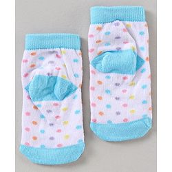 Cutewalk By Babyhug Multi Print Anti Bacterial Ankle Length Socks Pack of 5 - Multicolour