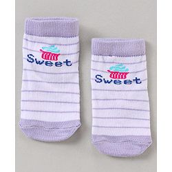 Cutewalk By Babyhug Multi Print Anti Bacterial Ankle Length Socks Pack of 5 - Multicolour