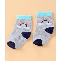 Cute Walk By Babyhug Antibacterial Ankle Length Socks Set of 5 - Multicolor
