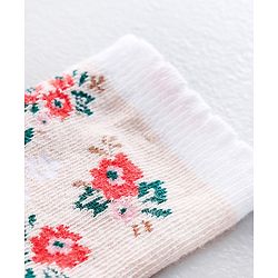 Cute Walk by Babyhug Anti Bacterial Ankle Length Stripe Socks Pack of 5 - Pink White