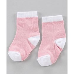 Cute Walk by Babyhug Anti Bacterial Ankle Length Socks Pack of 5 - Pink White