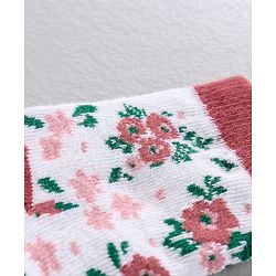 Cute Walk by Babyhug Anti Bacterial Ankle Length Socks Pack of 5 - Pink White