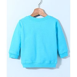 Babyhug Full Sleeves Sweatshirt Penguin Print - Blue