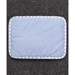 Babyhug 100% Premium Cotton Pillow Bolster & Diaper Changing Mat Set of 4 - Asterisk Grey
