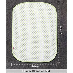 Babyhug 100% Premium Cotton Pillow Bolster & Diaper Changing Mat Set of 4 - Asterisk Grey