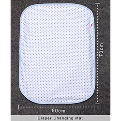 Babyhug Cotton Diaper Changing Mat Small - Grey