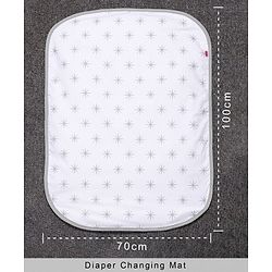 Babyhug Cotton Diaper Changing Mat Small - Grey