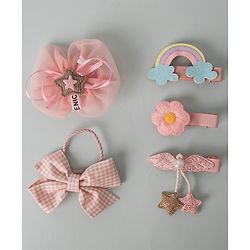 Babyhug Hair Accessories Combo Set - Pink
