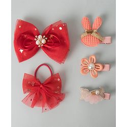 Babyhug Hair Accessories Combo Set - Red