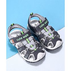Cute Walk by Babyhug Sandals - Grey