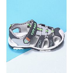 Cute Walk by Babyhug Sandals - Grey