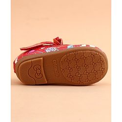 Cute Walk by Babyhug Sandals Bow Applique - Red