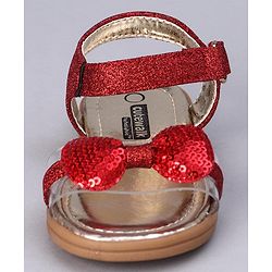 Cute Walk by Babyhug Party Wear Sandals - Red