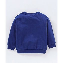 Babyhug Full Sleeves Printed Top & Skirt - Navy Blue Pink