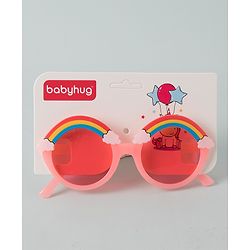 Babyhug Round Sunglasses Rainbow Design - Pink