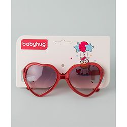 Babyhug Heart Shaped Sunglasses - Red