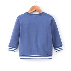 Babyhug Full Sleeve Sweatshirt Mickey Mouse Print - Navy