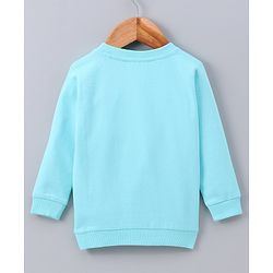 Babyhug Full Sleeves Sweatshirt Mickey Mouse Print - Blue