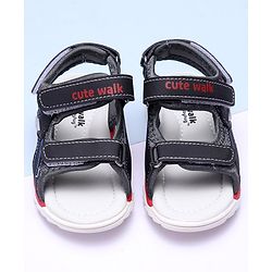 Cute Walk by Babyhug Sandals - Black