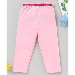 Babyhug Full Length Leggings Minnie Mouse Print - Pink